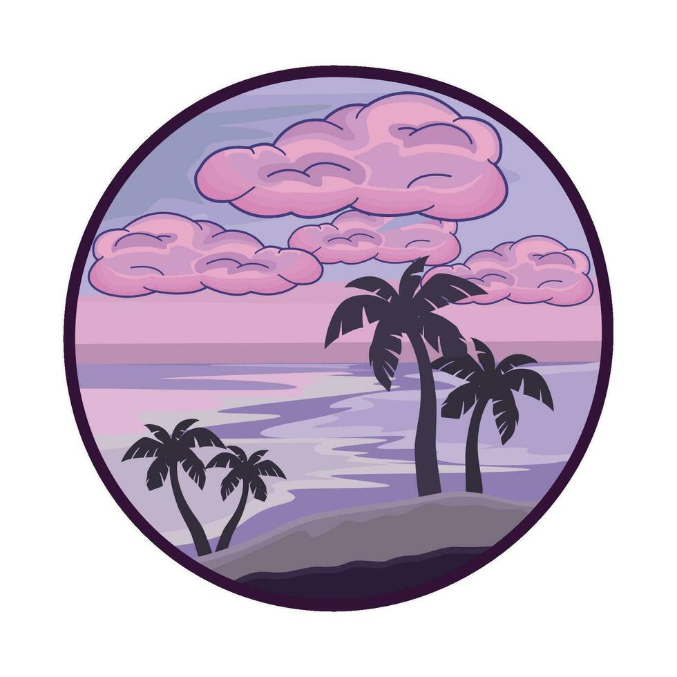 illustration of landscape vector