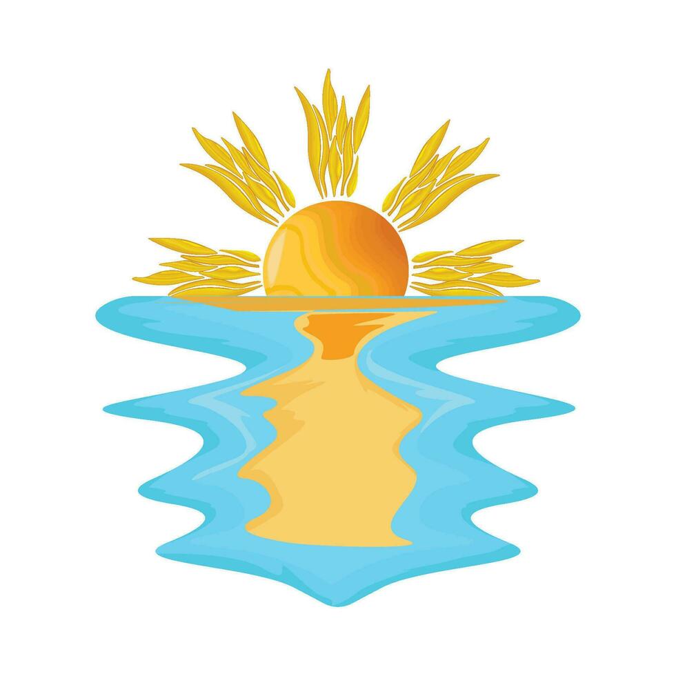 illustration of sunrise vector