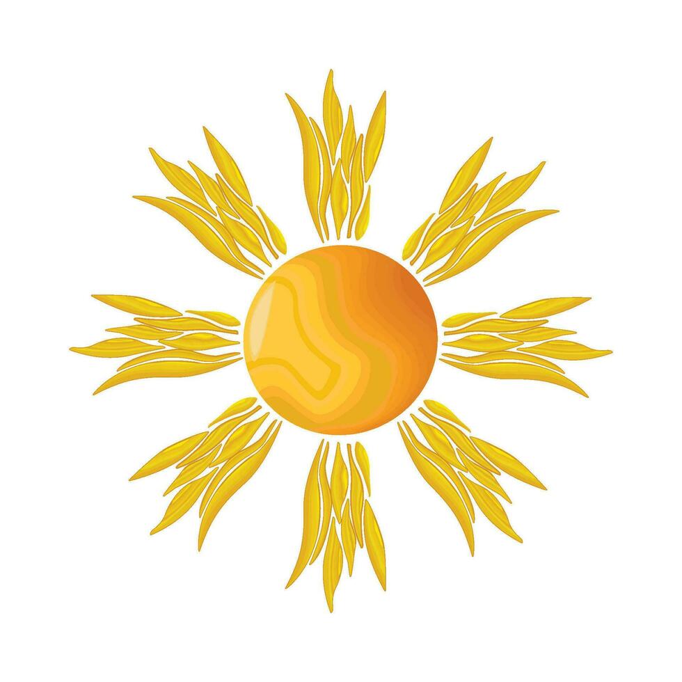 illustration of  sun vector