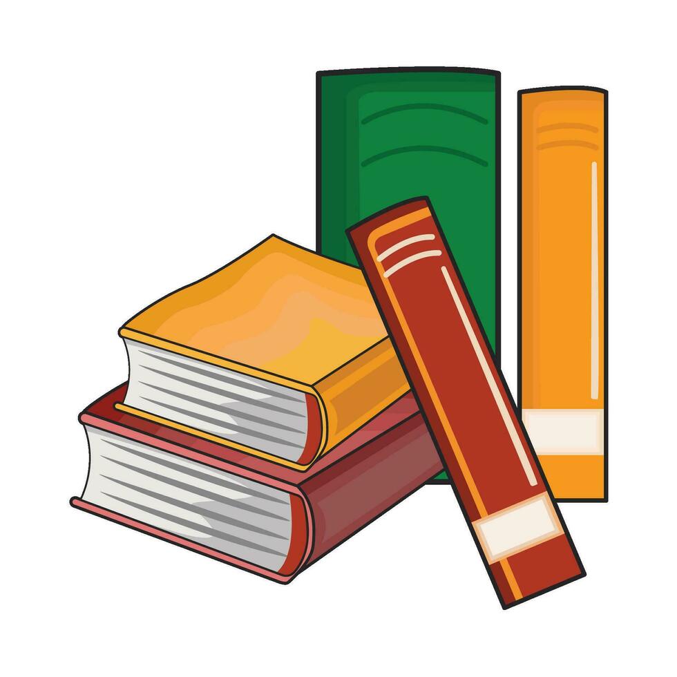 illustration of books vector