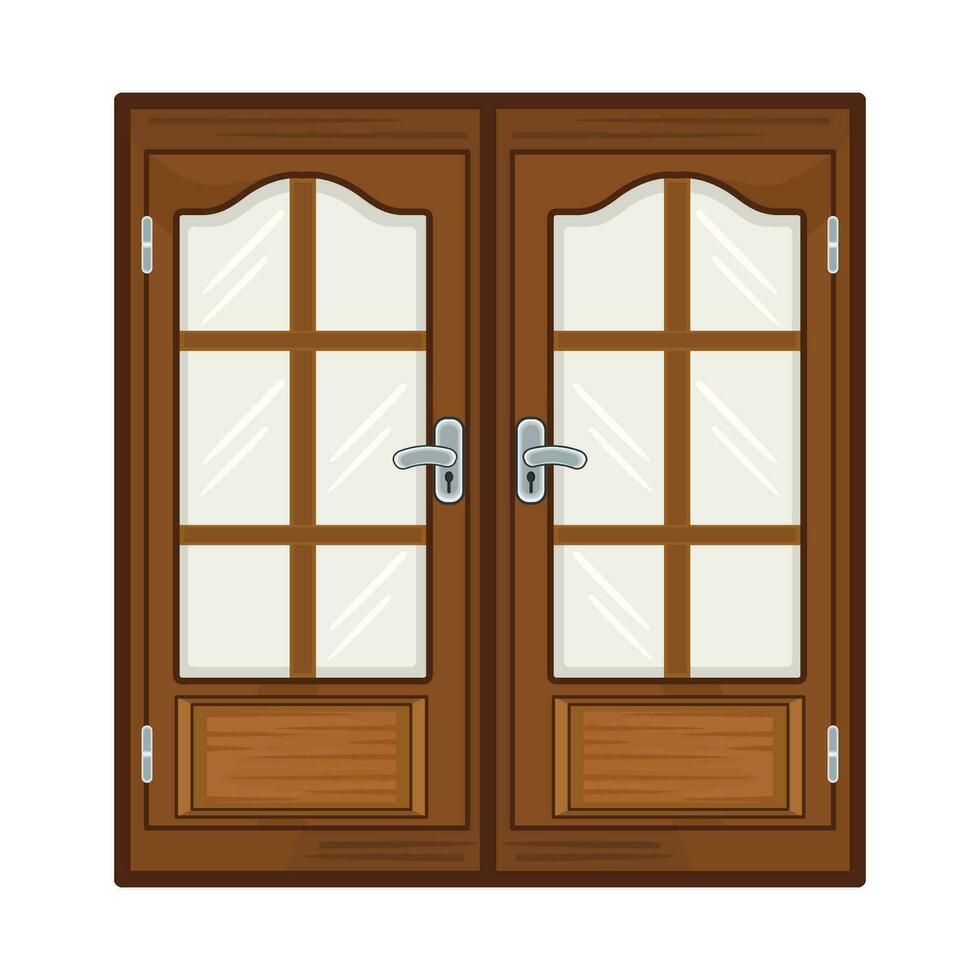 ilustración de puerta vector