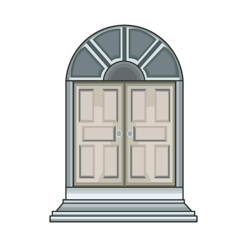 ilustración de puerta vector