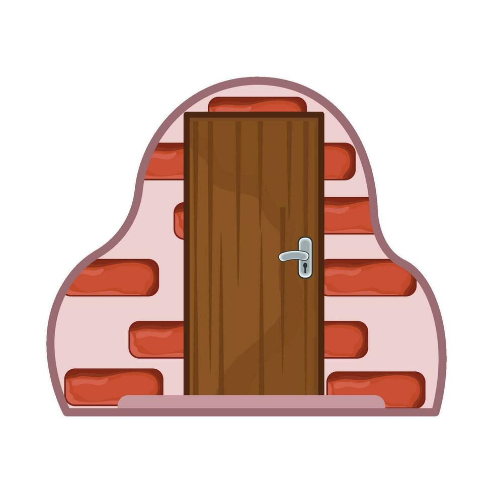illustration of door vector