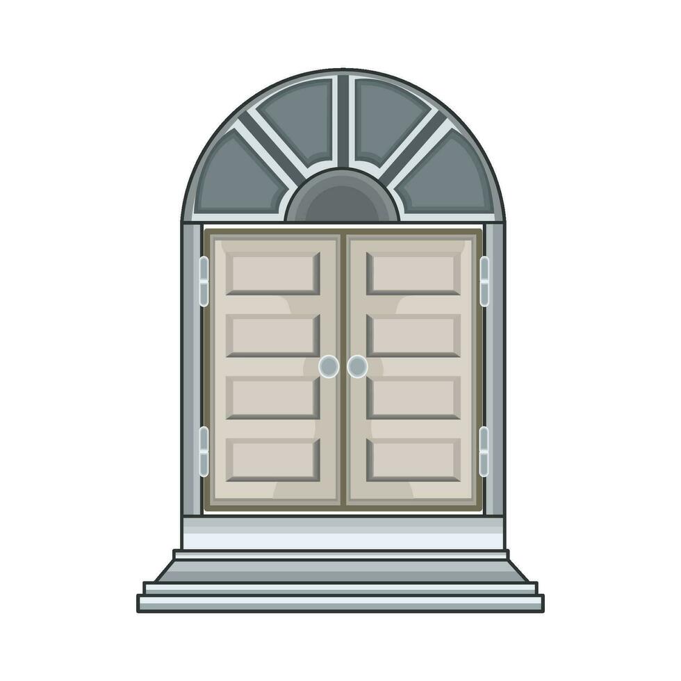 ilustración de puerta vector