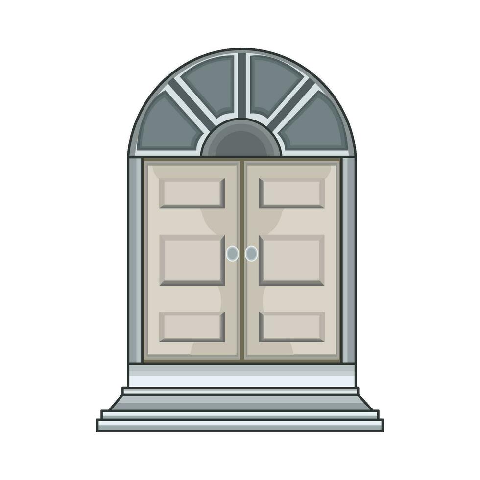 ilustración de puerta vector