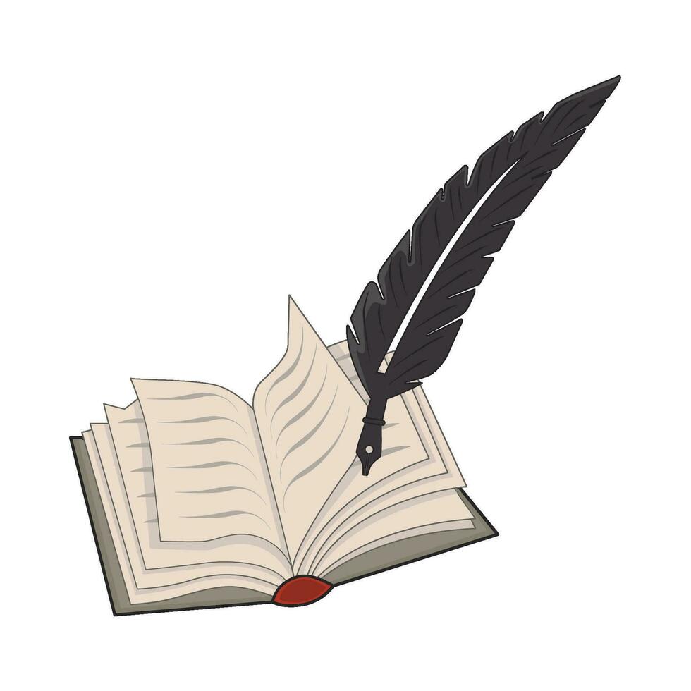 illustration of open book vector