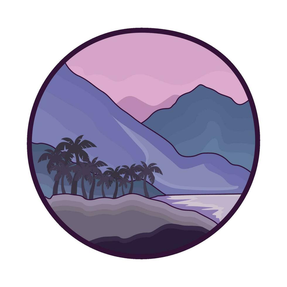 illustration of landscape vector