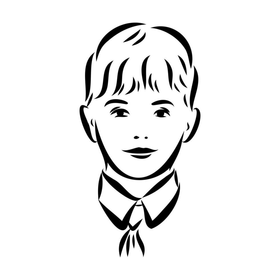 schoolchildren vector sketch