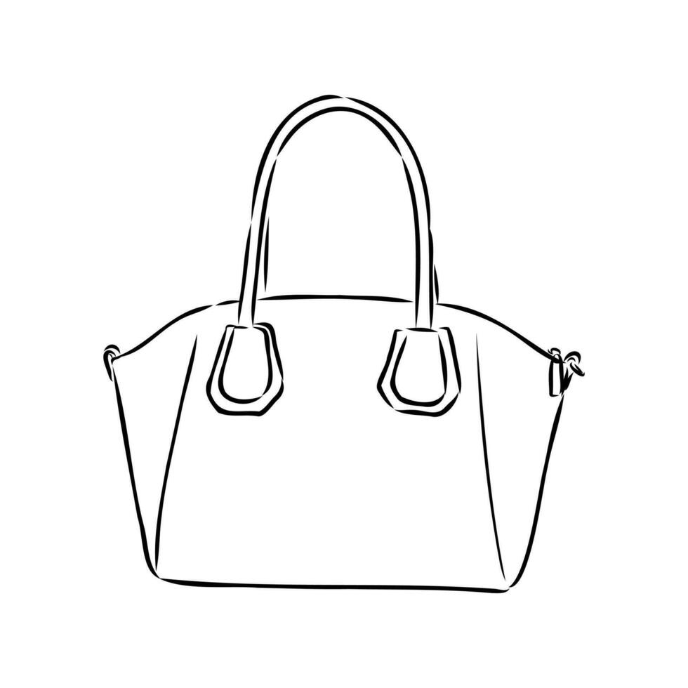 handbag vector sketch