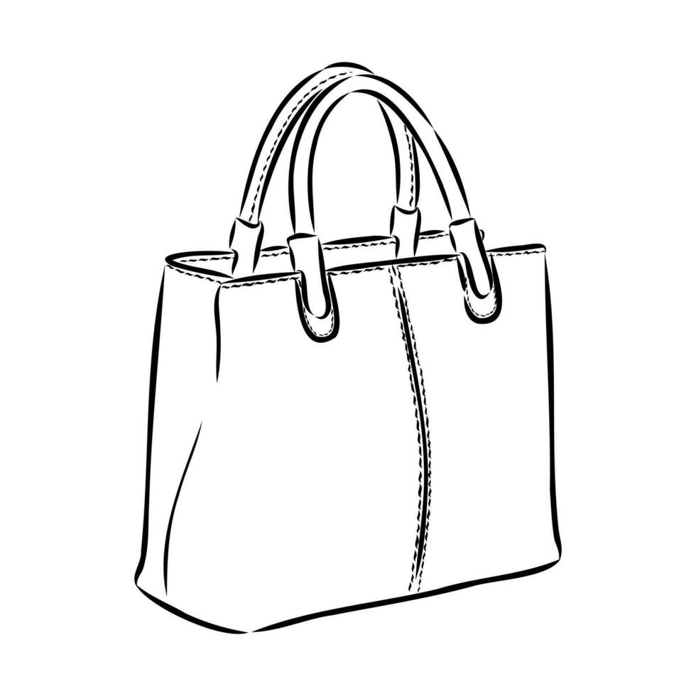 handbag vector sketch