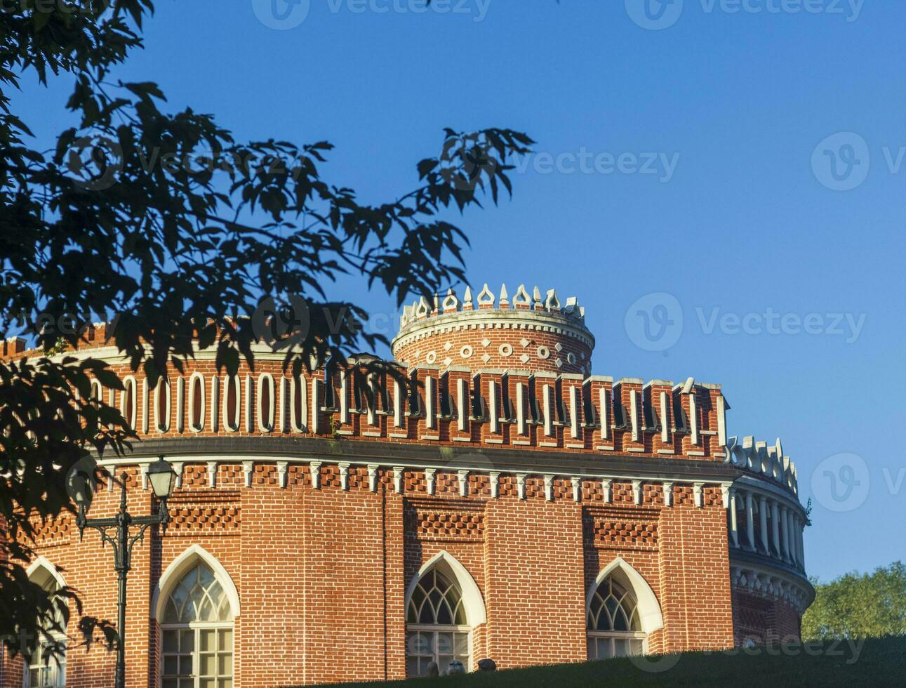 Landscape shot of an old castle. Background photo