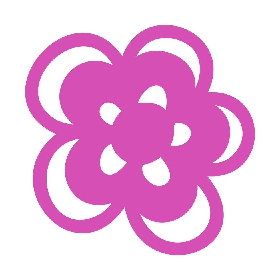 cartoon flowers vector sketch