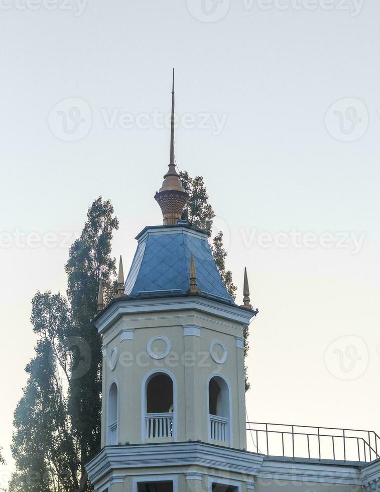Concept shot of the old fashioned tower. Architecture photo