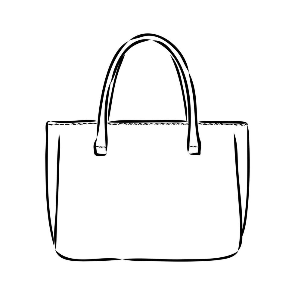 handbag vector sketch