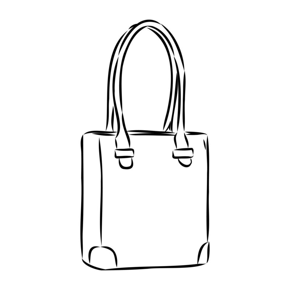 handbag vector sketch