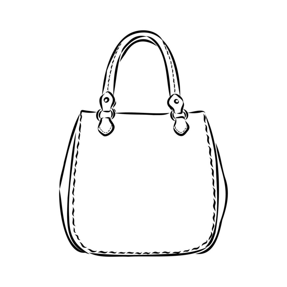 handbag vector sketch