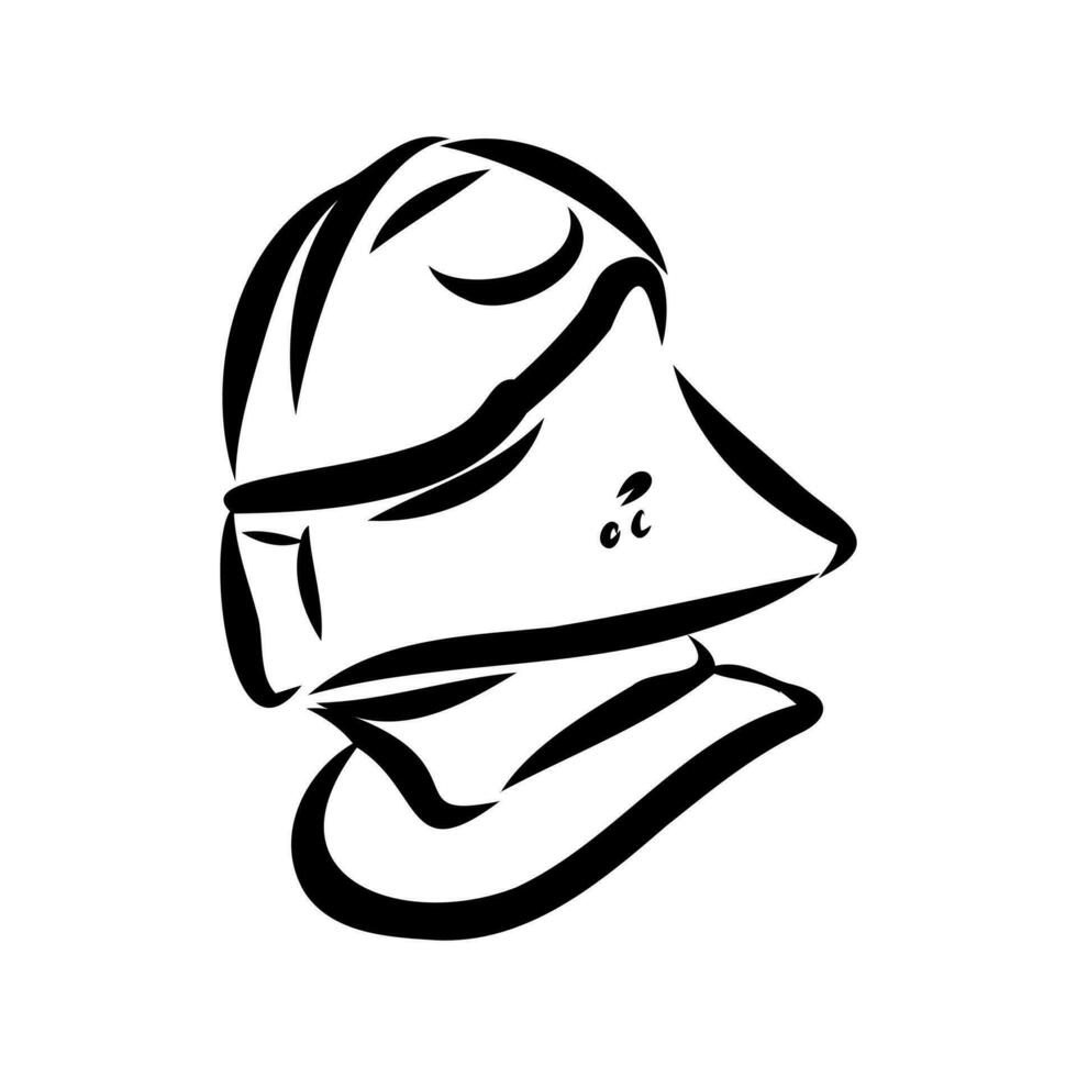 knight's armor vector sketch
