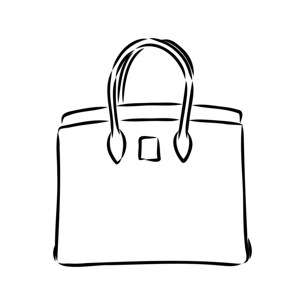 handbag vector sketch