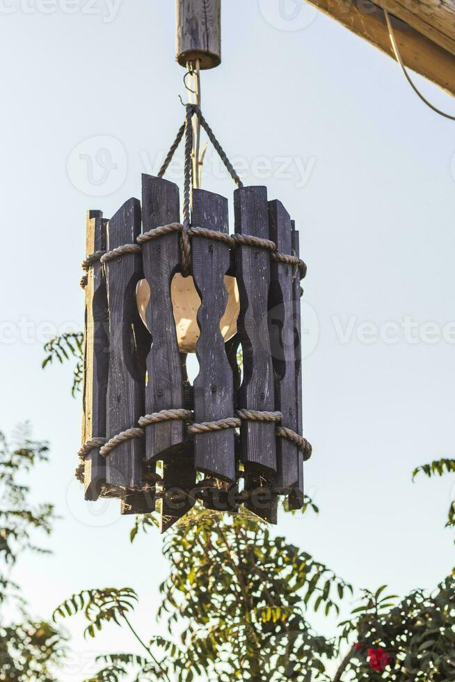 Close up shot of the decorative lamp post. Concept photo