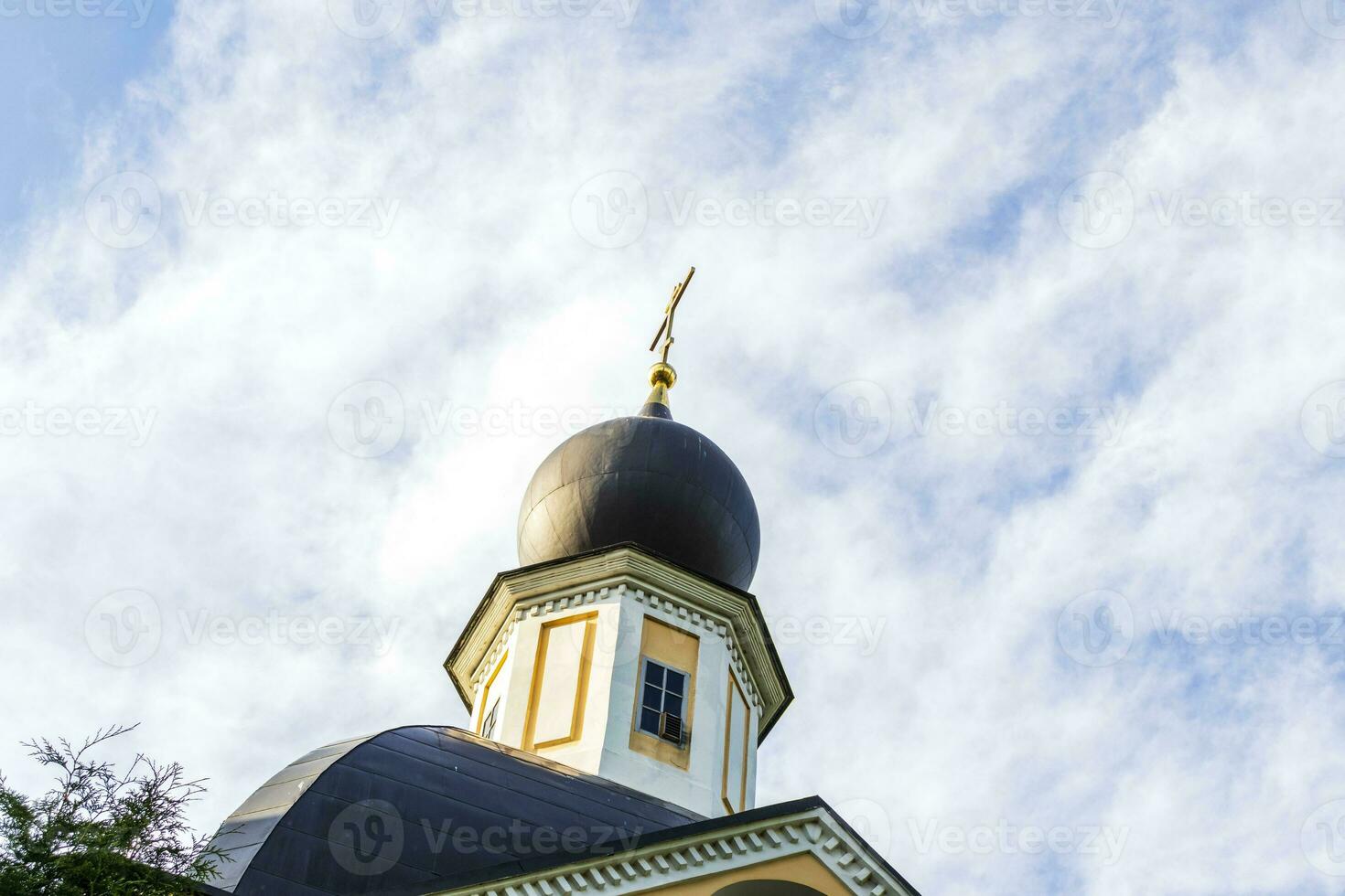 Shot of the dome of the orthodox church. Religion photo
