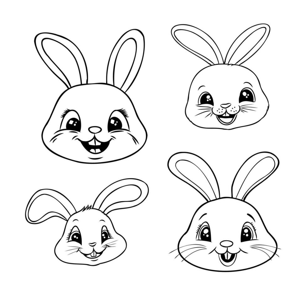 cartoon rabbit vector sketch