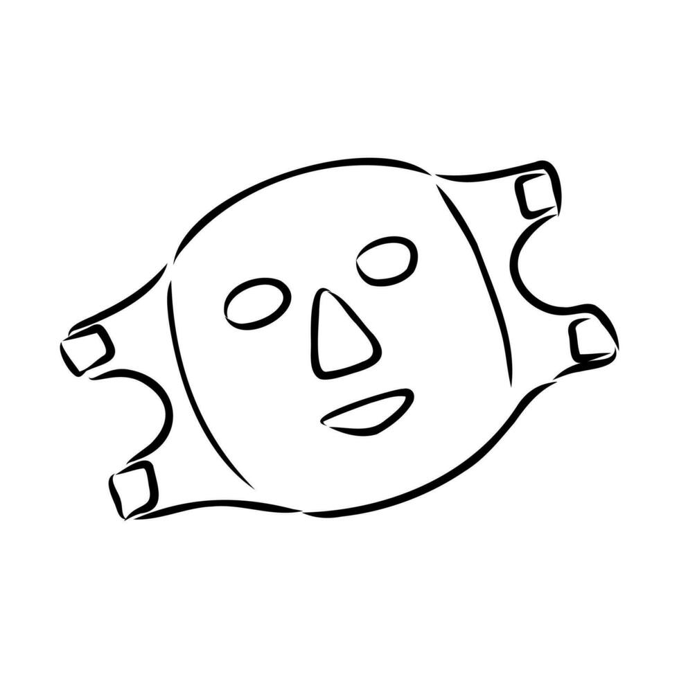 face mask vector sketch