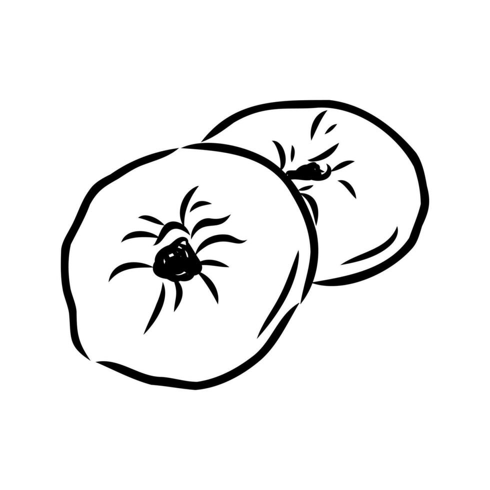 Tatar pie vector sketch