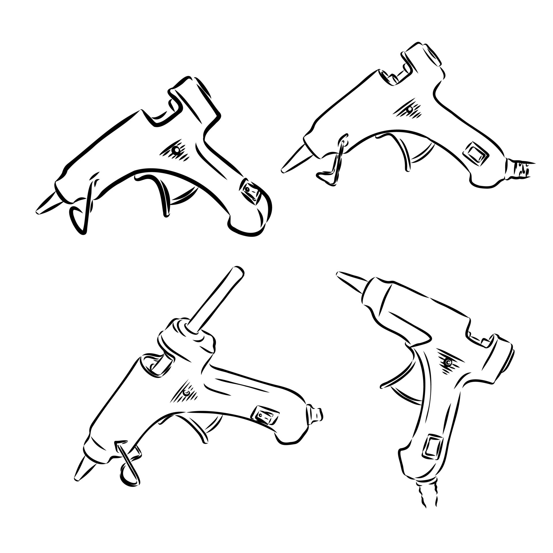 glue gun vector sketch 36438632 Vector Art at Vecteezy