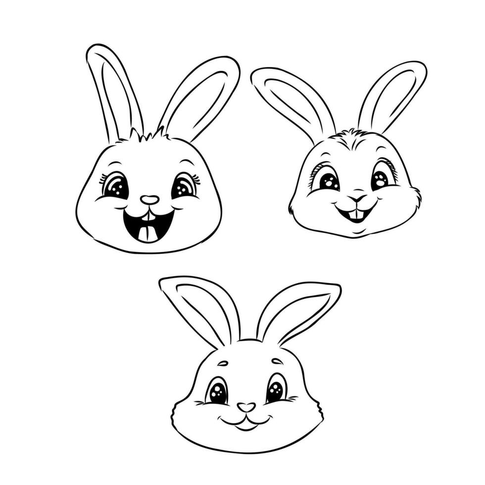 dibujos animados Conejo vector bosquejo