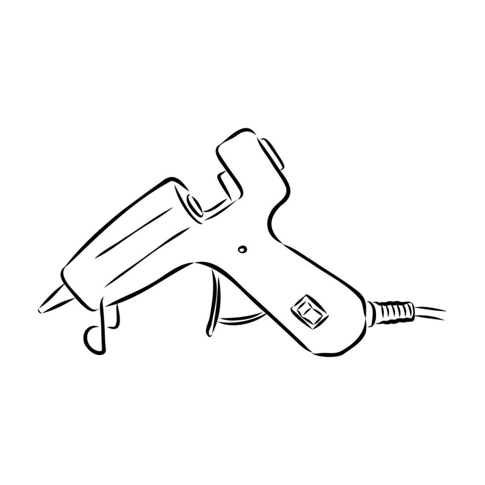 glue gun vector sketch