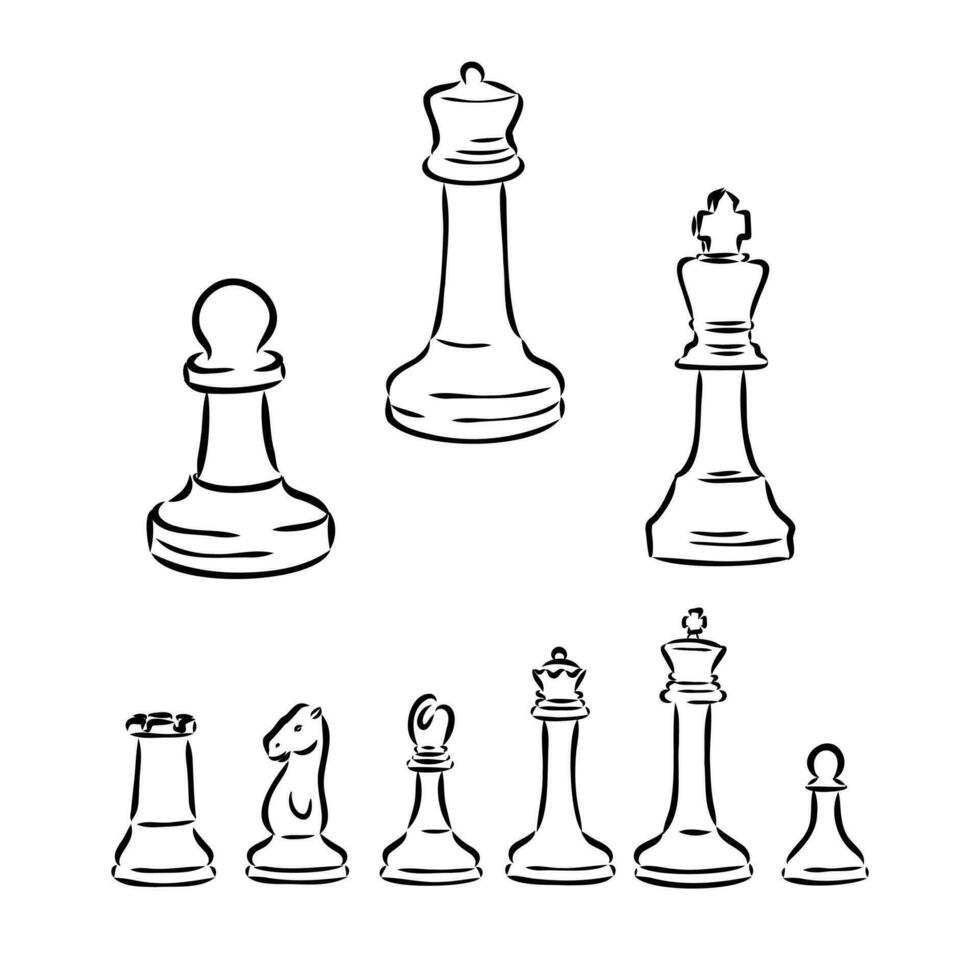 chess vector sketch