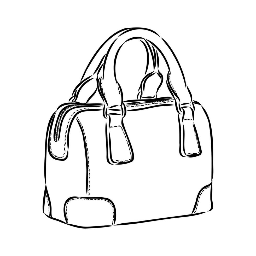 handbag vector sketch