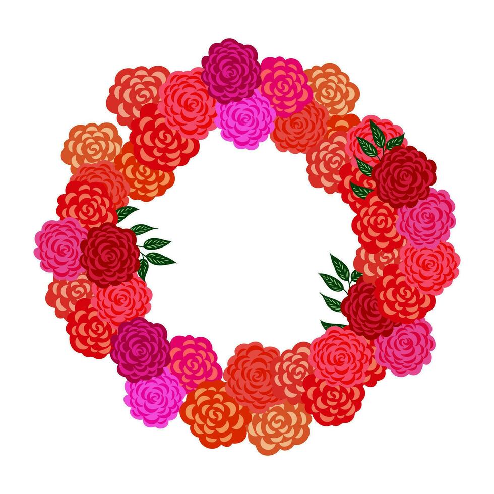 flower frame vector sketch