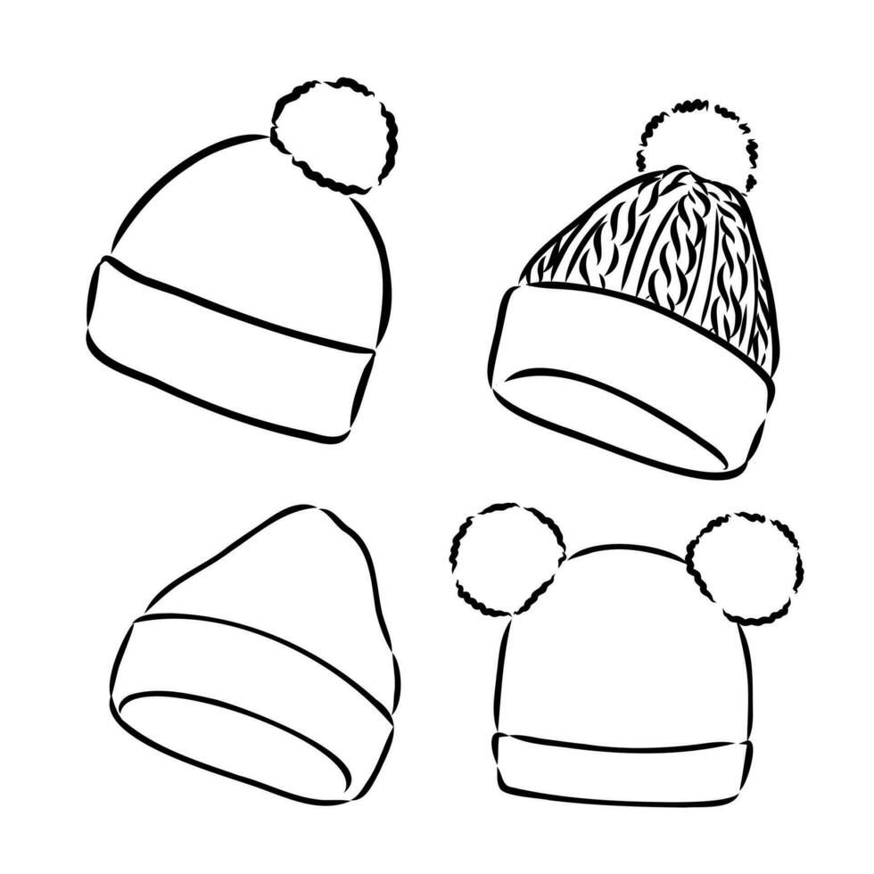 sports hat vector sketch