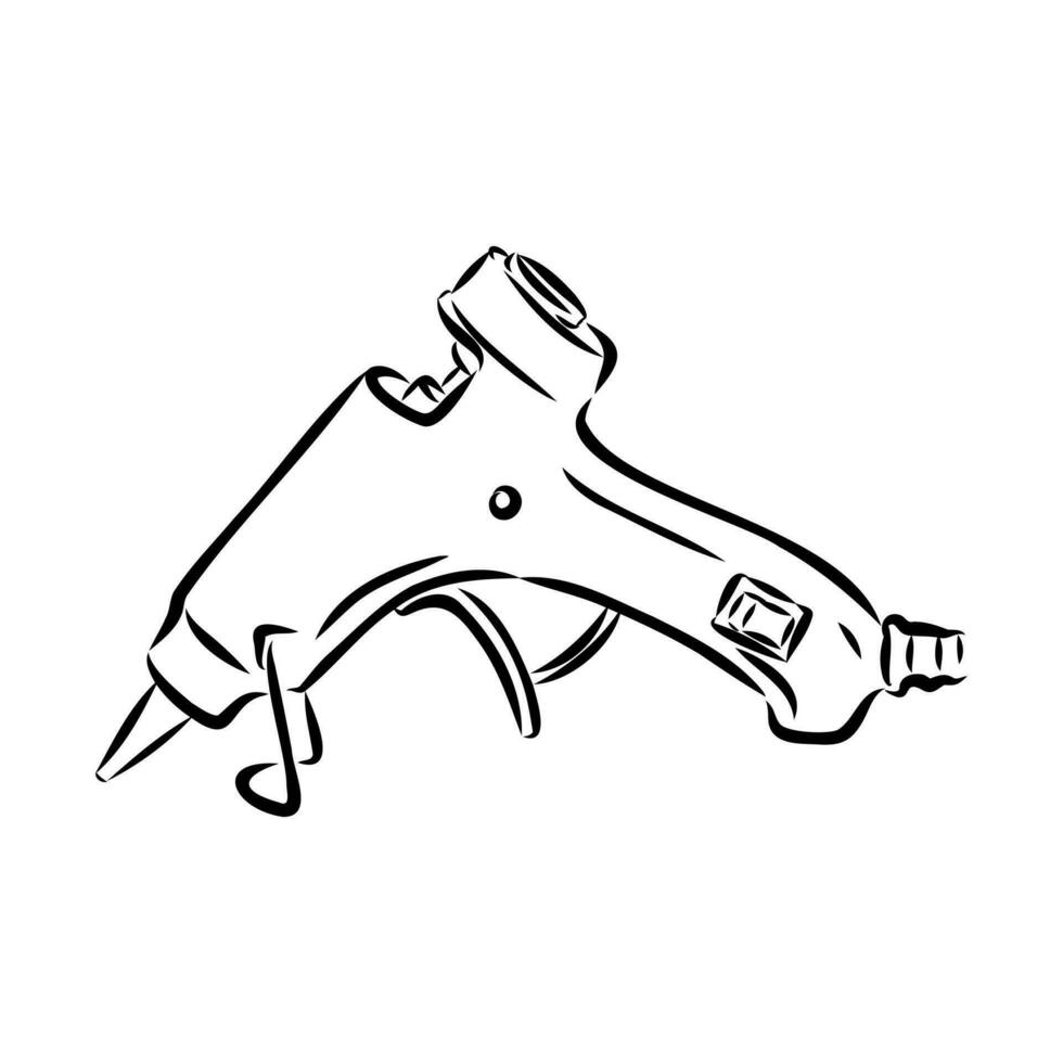 glue gun vector sketch