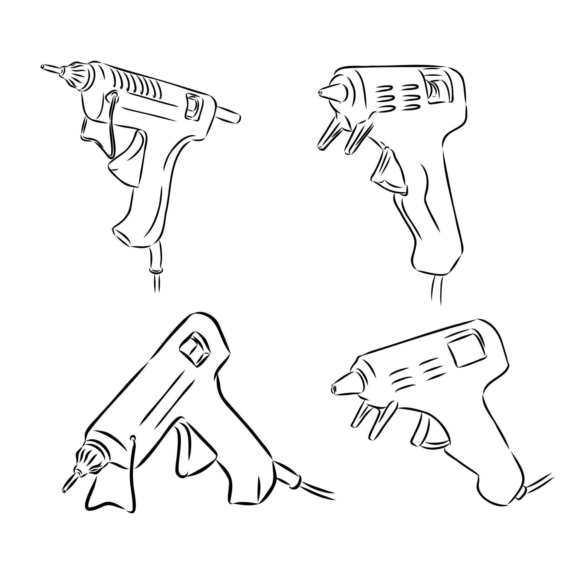 glue gun vector sketch 36438864 Vector Art at Vecteezy