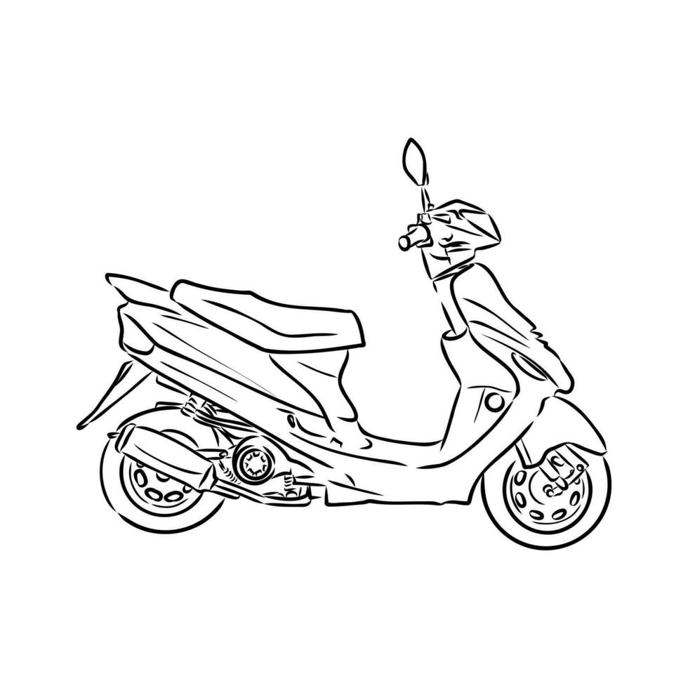 scooter vector sketch