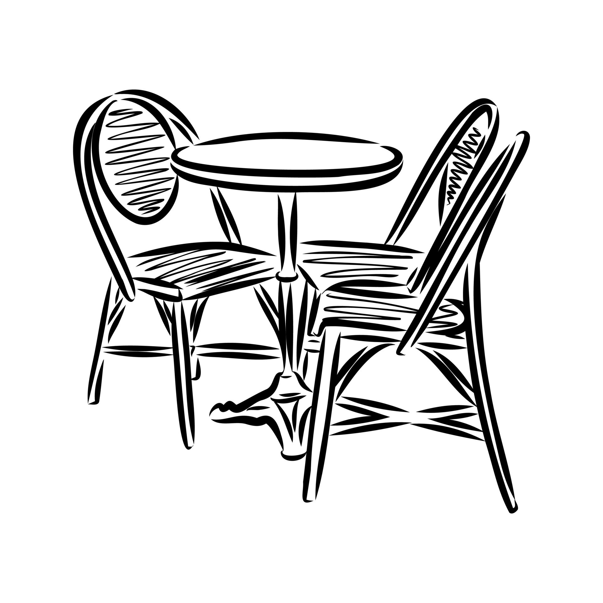 cafe vector sketch 36439009 Vector Art at Vecteezy