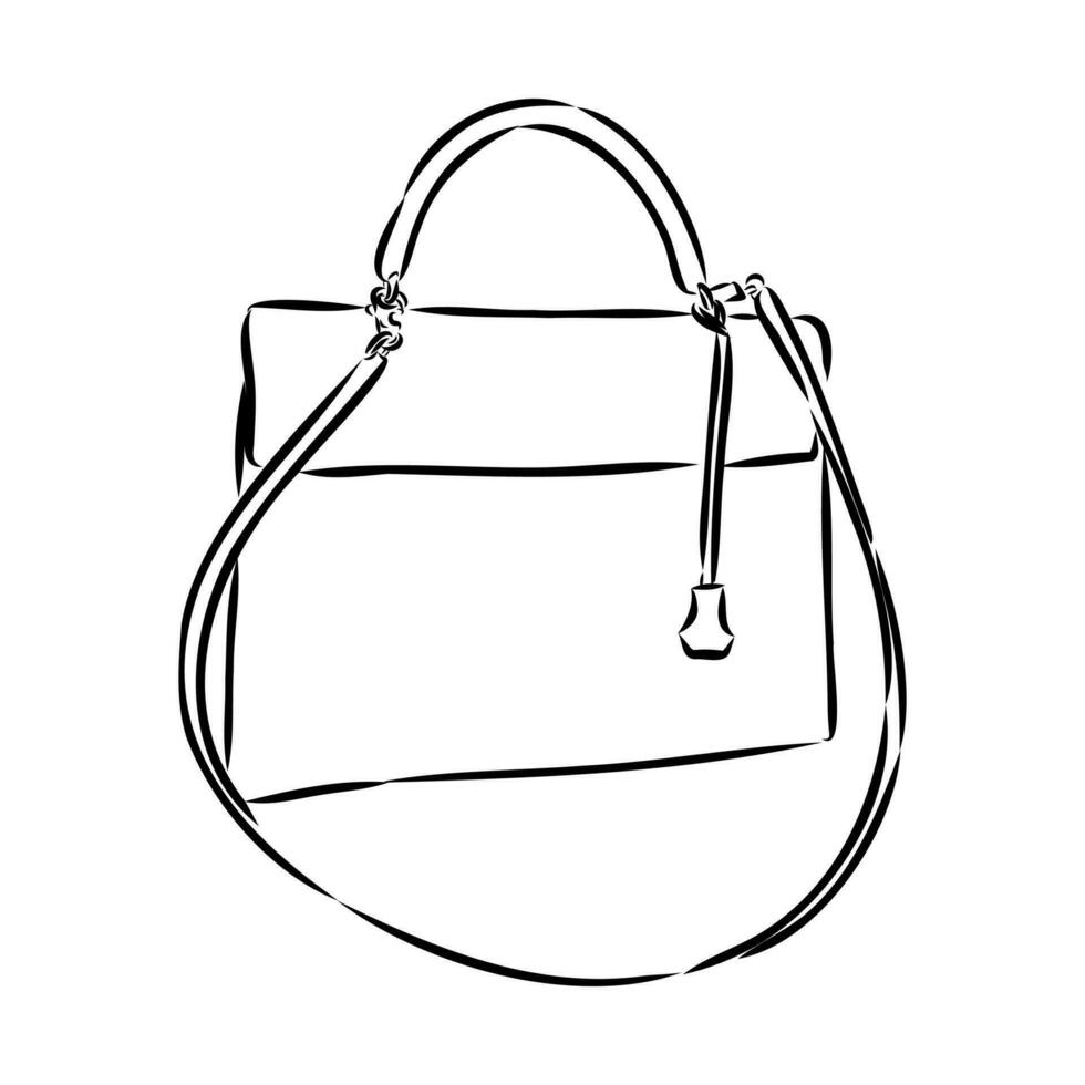 handbag vector sketch