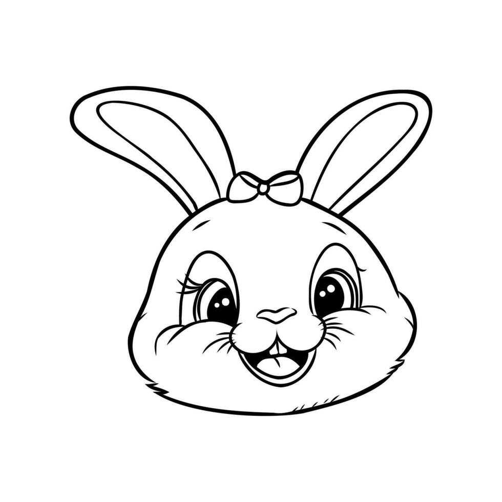 cartoon bunny vector sketch