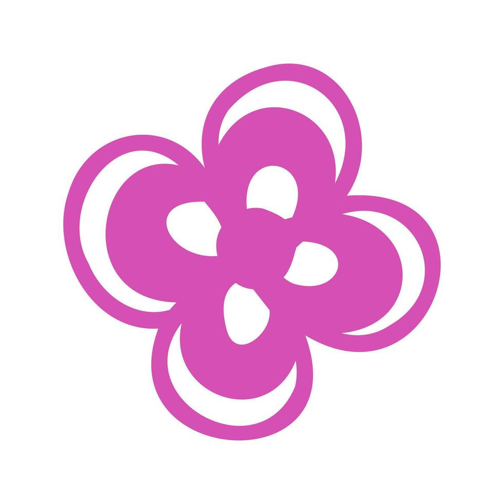 cartoon flowers vector sketch