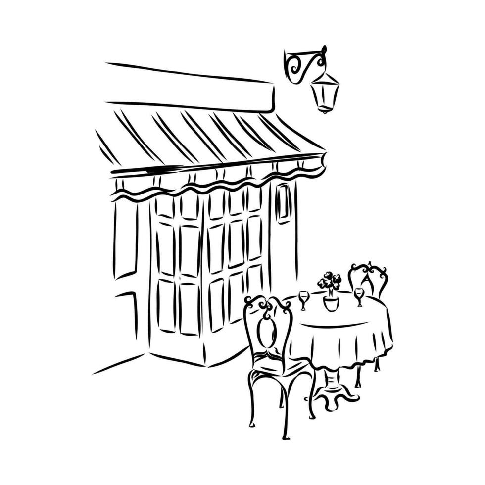 cafe vector sketch