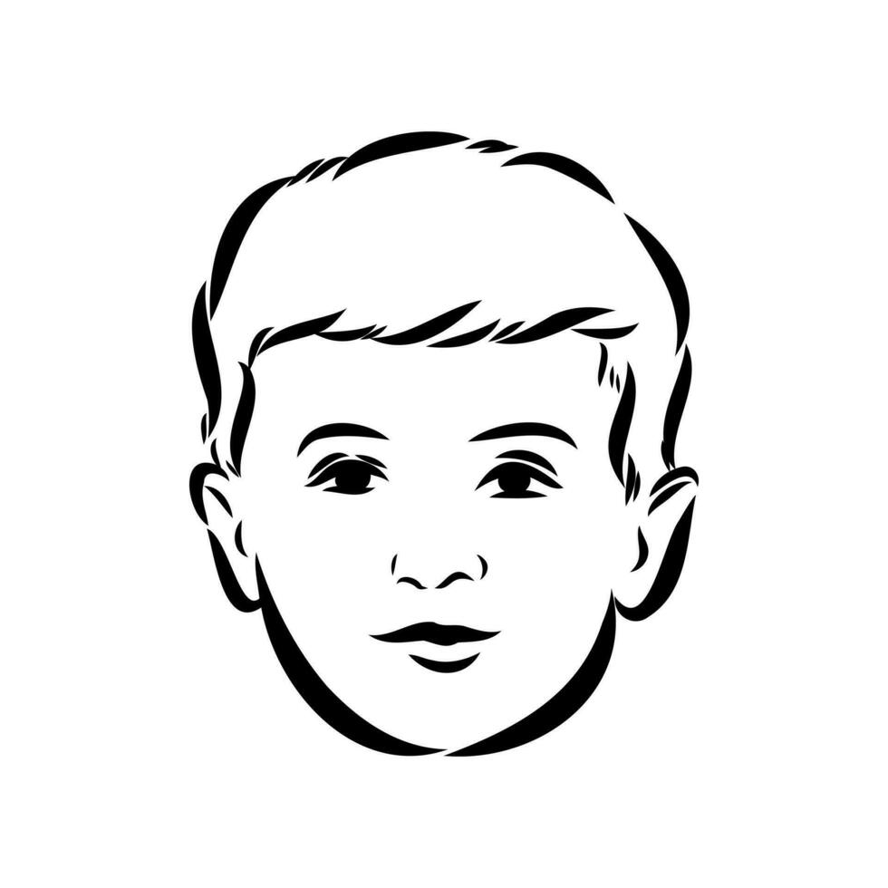 schoolchildren vector sketch