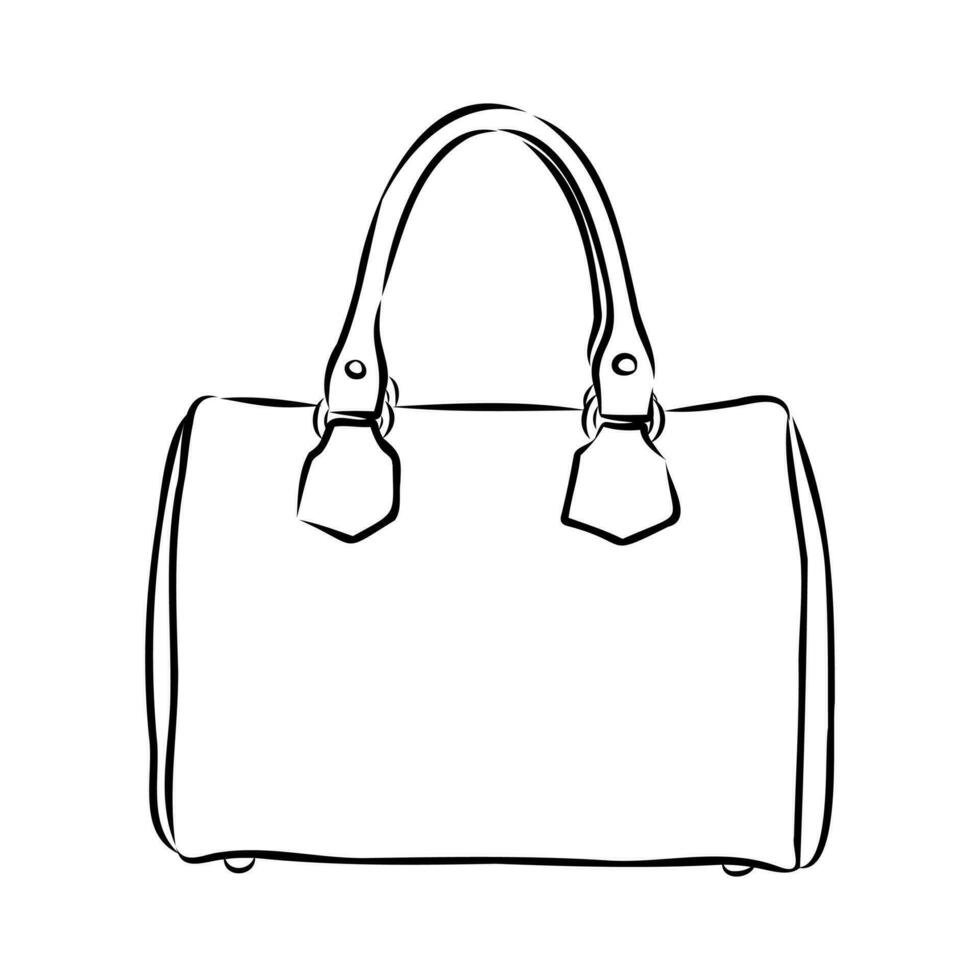 handbag vector sketch