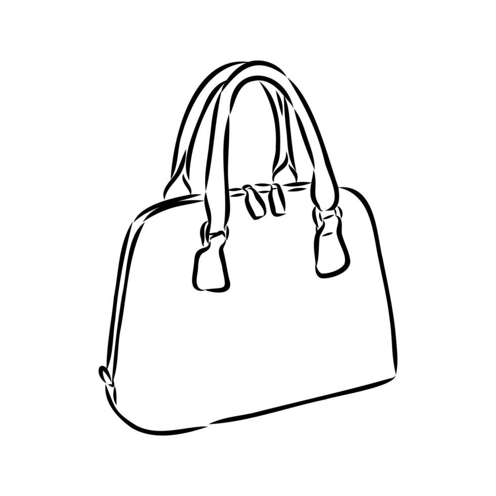 handbag vector sketch