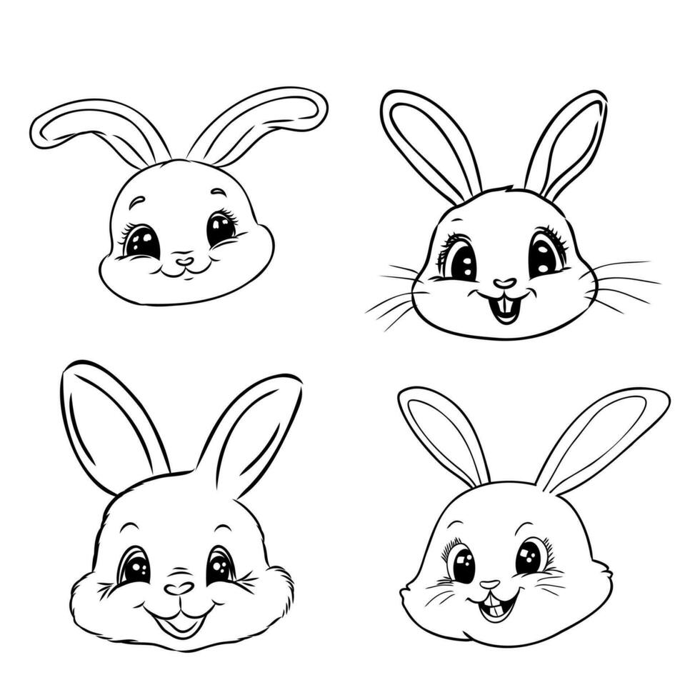 cartoon rabbit vector sketch