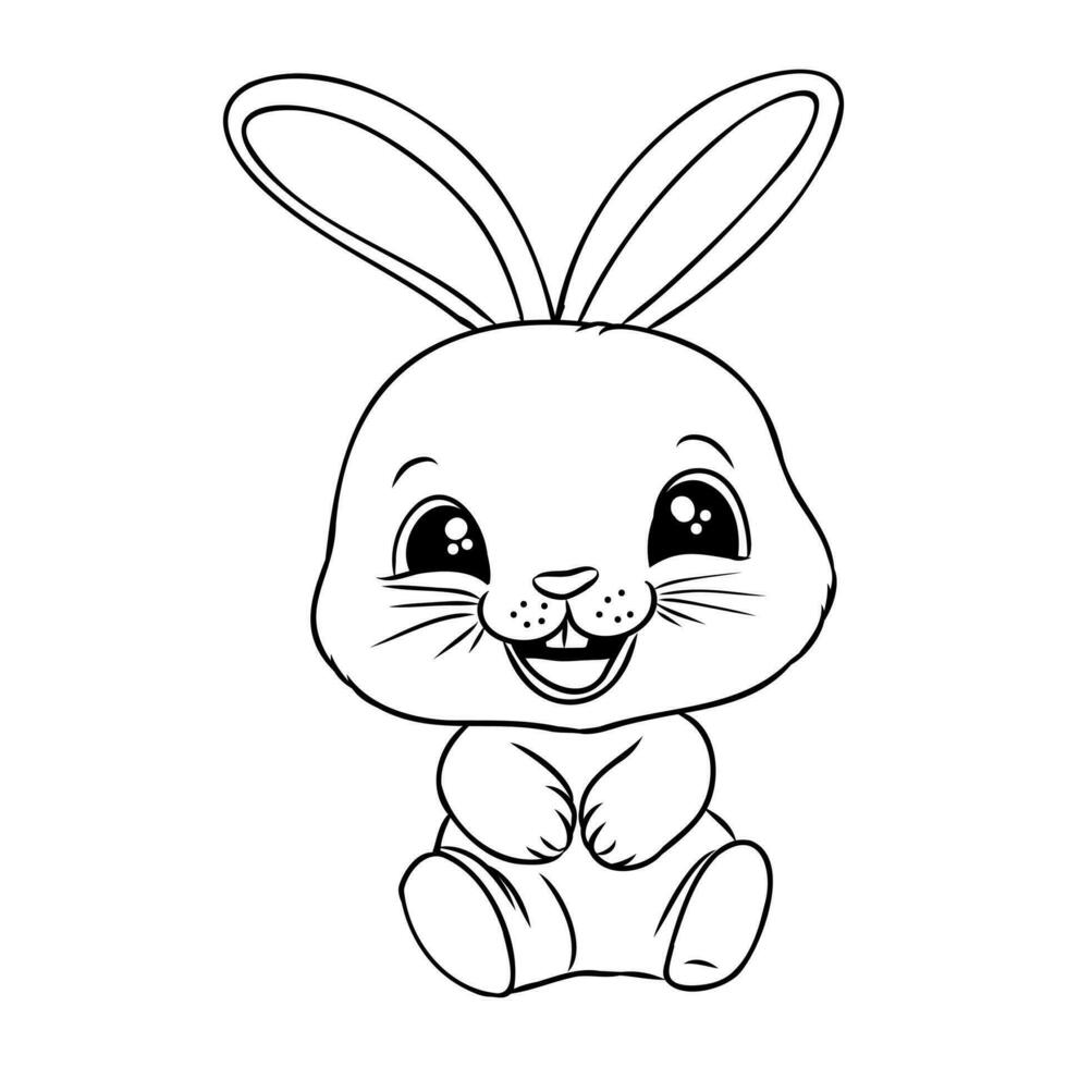 cartoon bunny vector sketch
