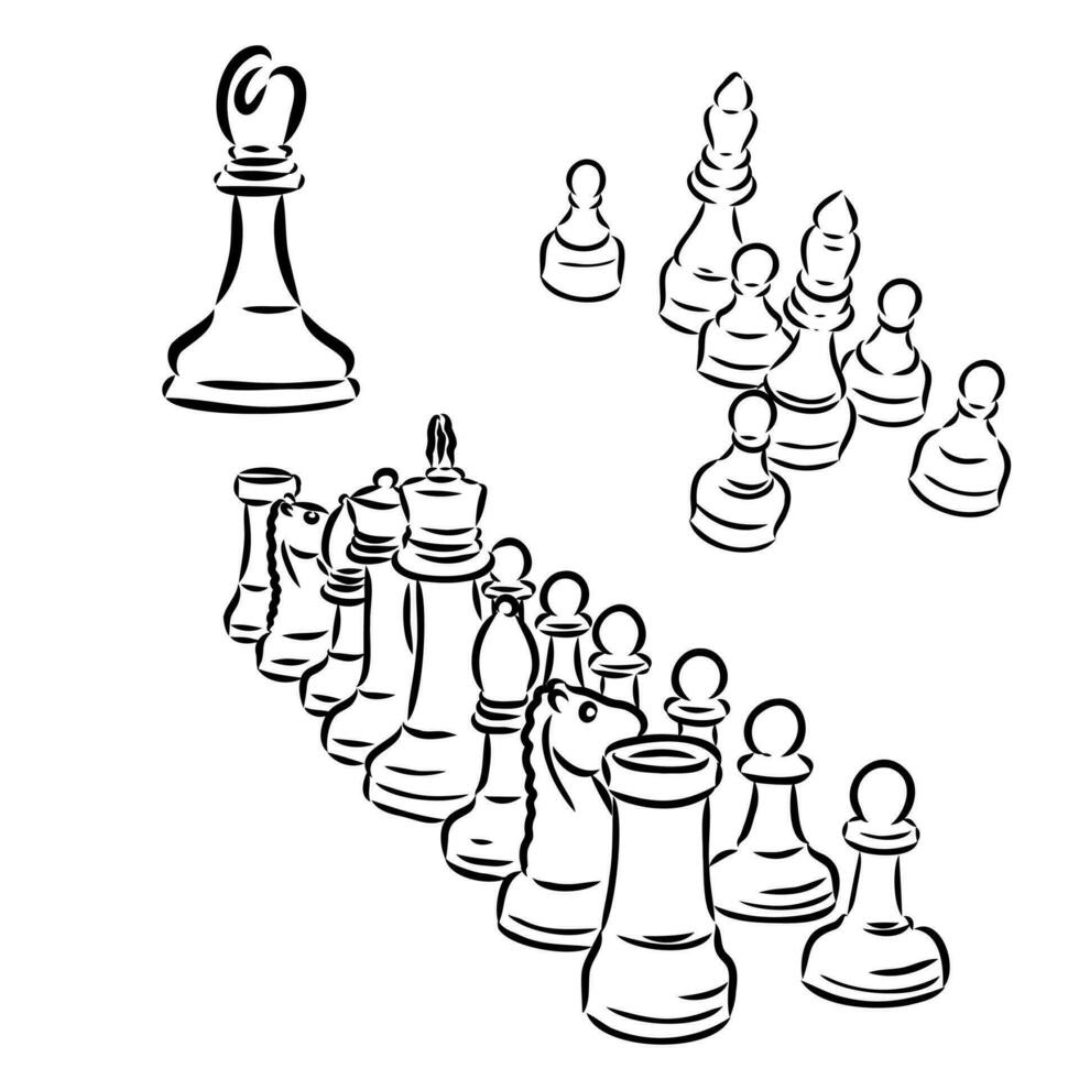 chess vector sketch