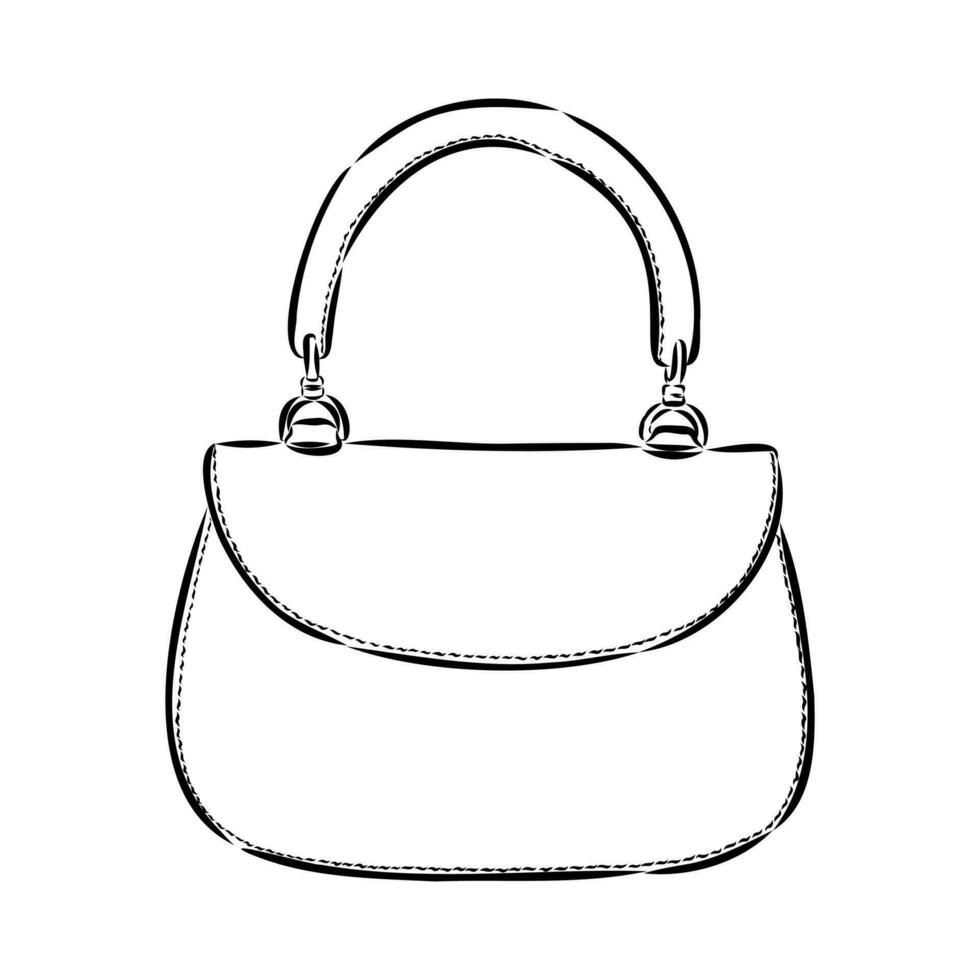 handbag vector sketch