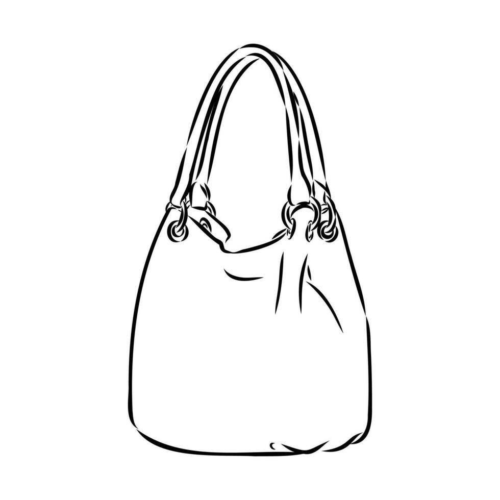 handbag vector sketch